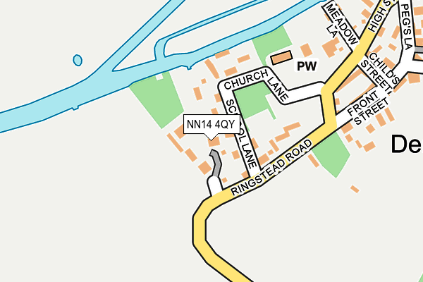 NN14 4QY map - OS OpenMap – Local (Ordnance Survey)
