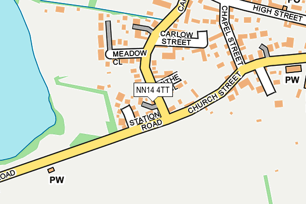 NN14 4TT map - OS OpenMap – Local (Ordnance Survey)