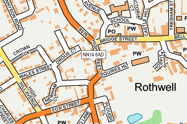 Map of ROTHWELL TOWN FRIAR LIMITED at local scale