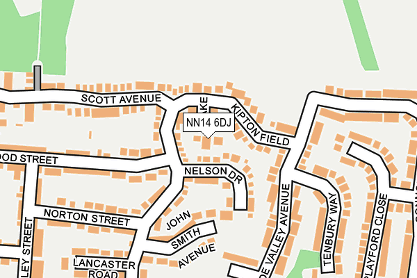 NN14 6DJ map - OS OpenMap – Local (Ordnance Survey)