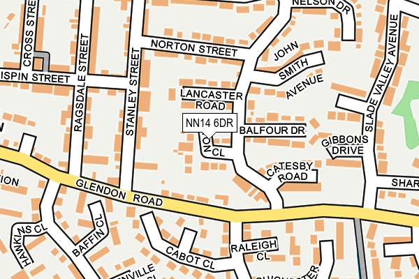 NN14 6DR map - OS OpenMap – Local (Ordnance Survey)