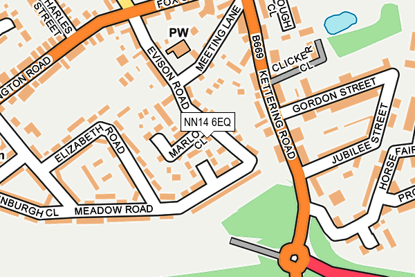 NN14 6EQ map - OS OpenMap – Local (Ordnance Survey)