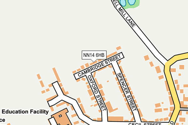 NN14 6HB map - OS OpenMap – Local (Ordnance Survey)