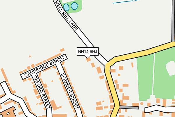 NN14 6HJ map - OS OpenMap – Local (Ordnance Survey)
