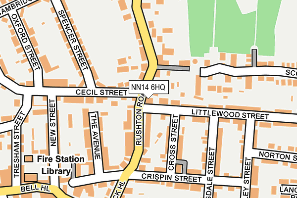 NN14 6HQ map - OS OpenMap – Local (Ordnance Survey)