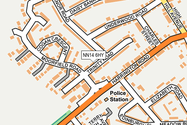 NN14 6HY map - OS OpenMap – Local (Ordnance Survey)