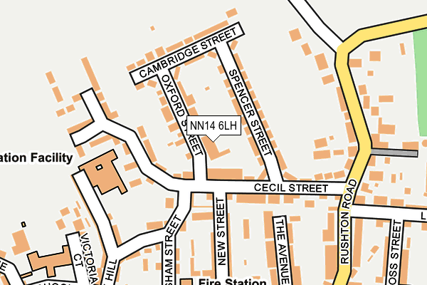 NN14 6LH map - OS OpenMap – Local (Ordnance Survey)