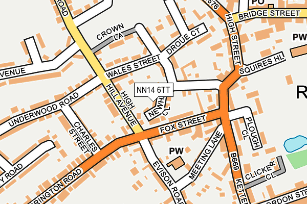 NN14 6TT map - OS OpenMap – Local (Ordnance Survey)