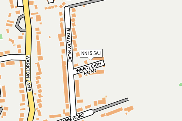 NN15 5AJ map - OS OpenMap – Local (Ordnance Survey)