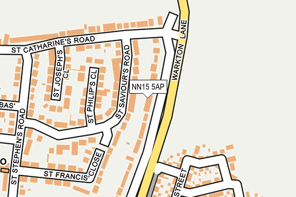 NN15 5AP map - OS OpenMap – Local (Ordnance Survey)