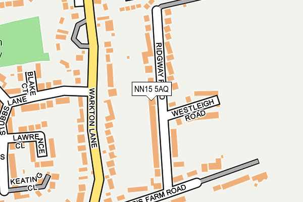 NN15 5AQ map - OS OpenMap – Local (Ordnance Survey)