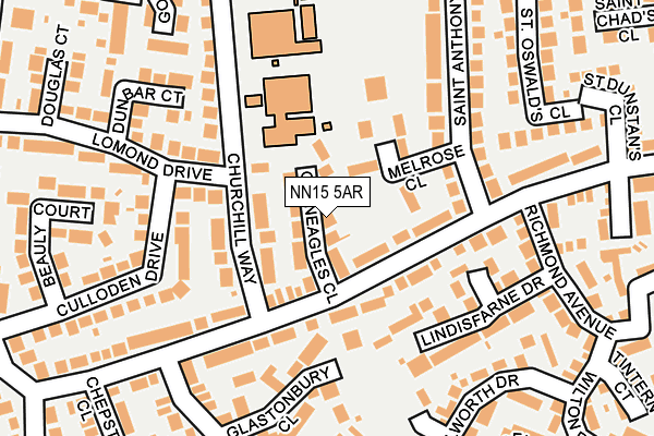 NN15 5AR map - OS OpenMap – Local (Ordnance Survey)