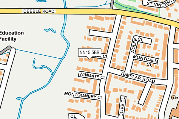 NN15 5BB map - OS OpenMap – Local (Ordnance Survey)