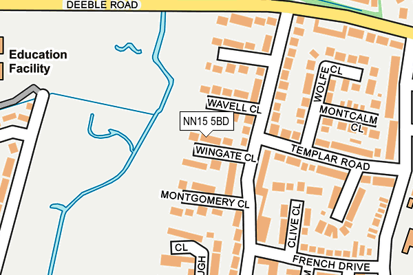 NN15 5BD map - OS OpenMap – Local (Ordnance Survey)