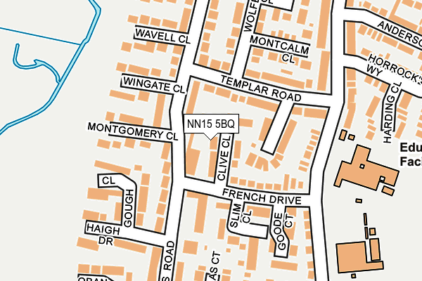 NN15 5BQ map - OS OpenMap – Local (Ordnance Survey)