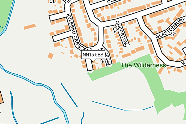 NN15 5BS map - OS OpenMap – Local (Ordnance Survey)