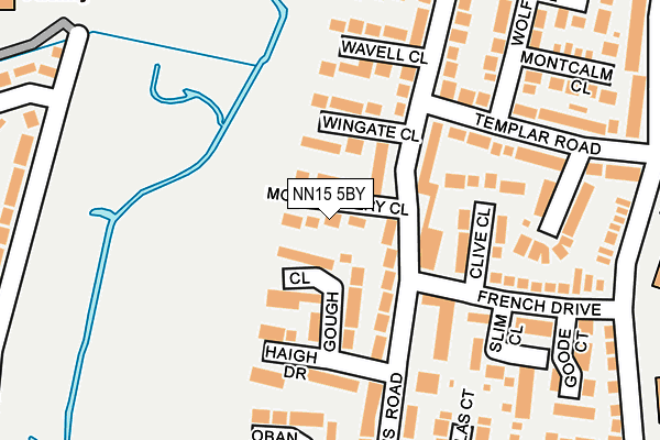 NN15 5BY map - OS OpenMap – Local (Ordnance Survey)