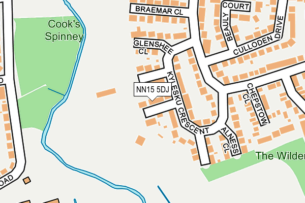NN15 5DJ map - OS OpenMap – Local (Ordnance Survey)