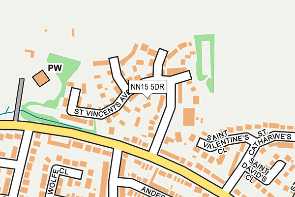 NN15 5DR map - OS OpenMap – Local (Ordnance Survey)