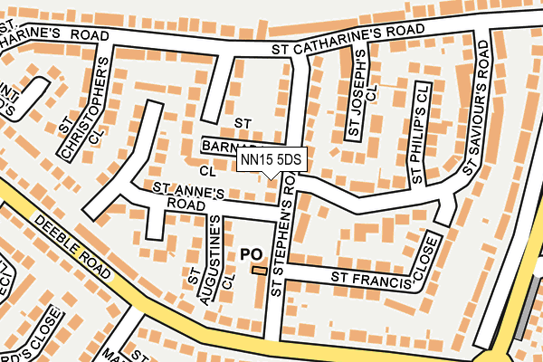 NN15 5DS map - OS OpenMap – Local (Ordnance Survey)