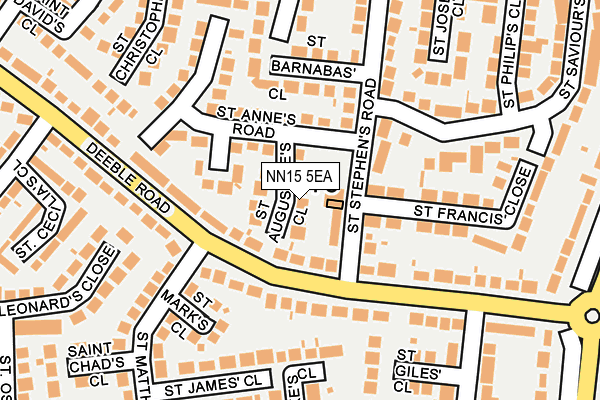 NN15 5EA map - OS OpenMap – Local (Ordnance Survey)