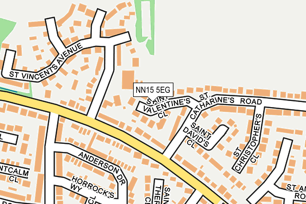 NN15 5EG map - OS OpenMap – Local (Ordnance Survey)