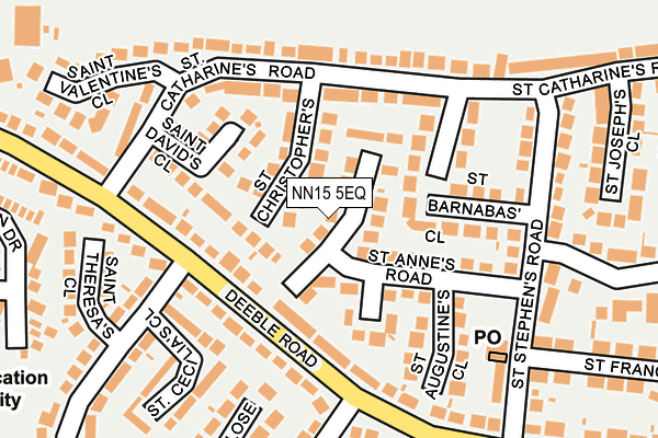 NN15 5EQ map - OS OpenMap – Local (Ordnance Survey)