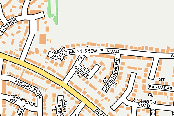 NN15 5EW map - OS OpenMap – Local (Ordnance Survey)