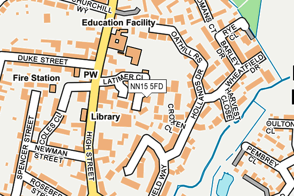 NN15 5FD map - OS OpenMap – Local (Ordnance Survey)