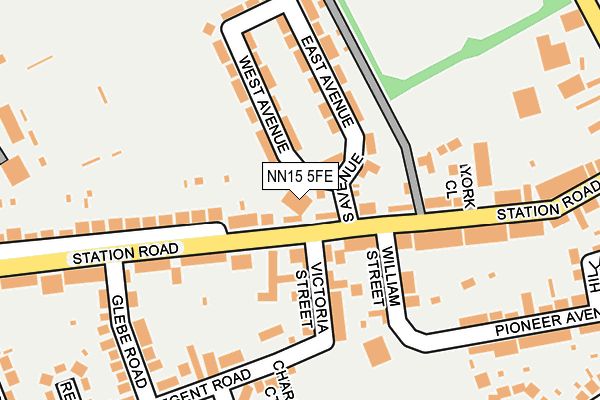 NN15 5FE map - OS OpenMap – Local (Ordnance Survey)