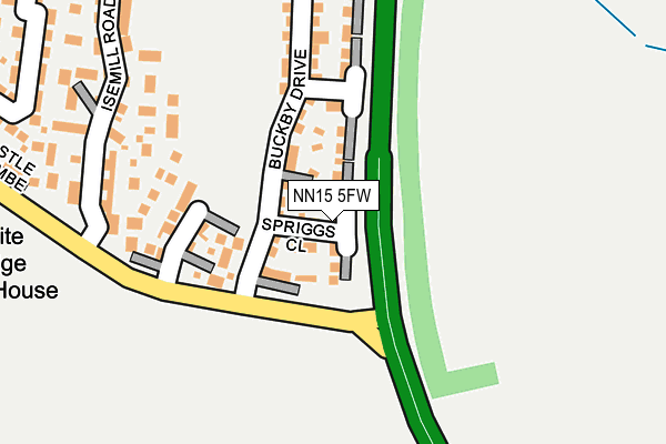 NN15 5FW map - OS OpenMap – Local (Ordnance Survey)