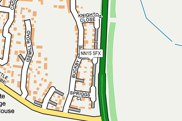 NN15 5FX map - OS OpenMap – Local (Ordnance Survey)