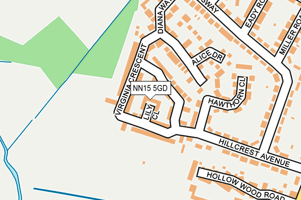 NN15 5GD map - OS OpenMap – Local (Ordnance Survey)