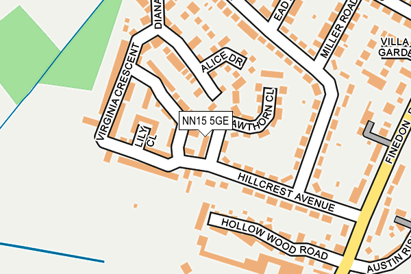 NN15 5GE map - OS OpenMap – Local (Ordnance Survey)