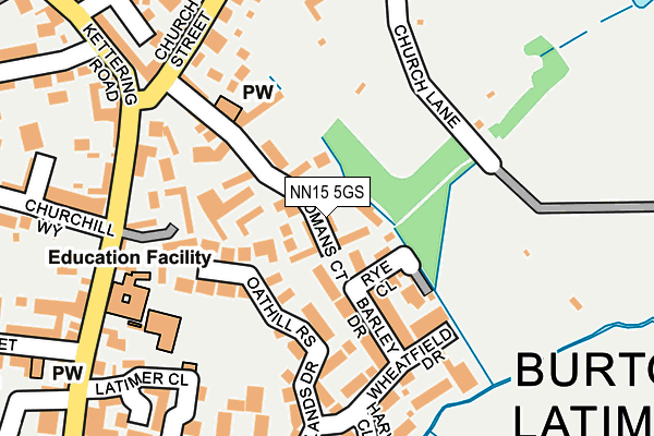 NN15 5GS map - OS OpenMap – Local (Ordnance Survey)