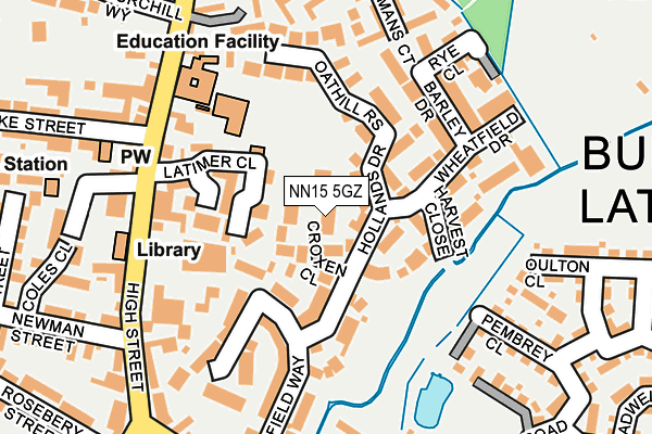 NN15 5GZ map - OS OpenMap – Local (Ordnance Survey)