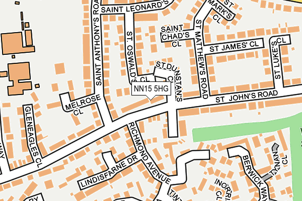 NN15 5HG map - OS OpenMap – Local (Ordnance Survey)