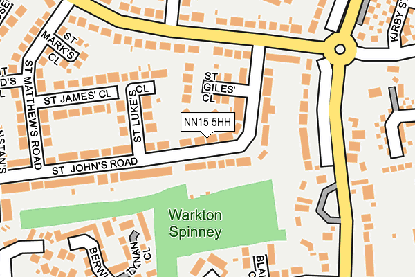 NN15 5HH map - OS OpenMap – Local (Ordnance Survey)