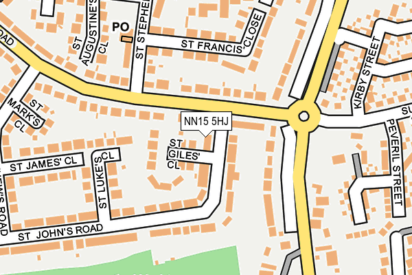 NN15 5HJ map - OS OpenMap – Local (Ordnance Survey)