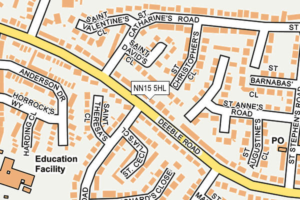 NN15 5HL map - OS OpenMap – Local (Ordnance Survey)