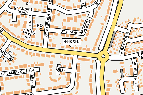 NN15 5HN map - OS OpenMap – Local (Ordnance Survey)