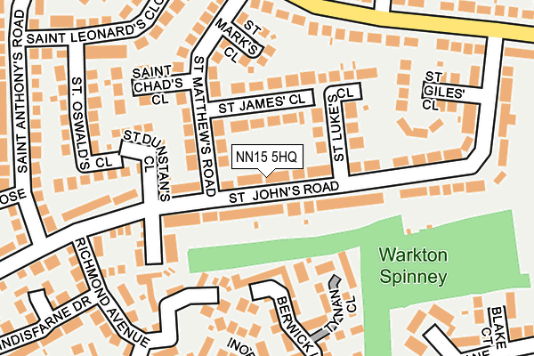 NN15 5HQ map - OS OpenMap – Local (Ordnance Survey)