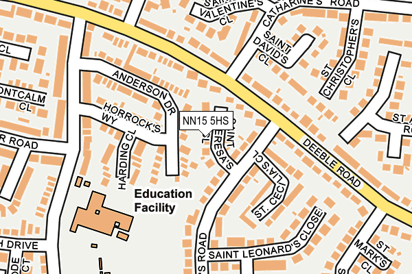 NN15 5HS map - OS OpenMap – Local (Ordnance Survey)