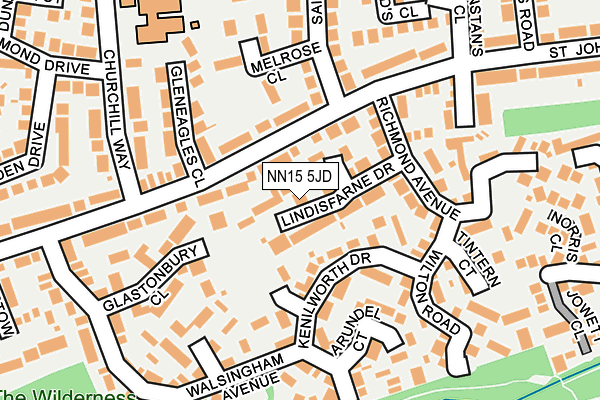 NN15 5JD map - OS OpenMap – Local (Ordnance Survey)