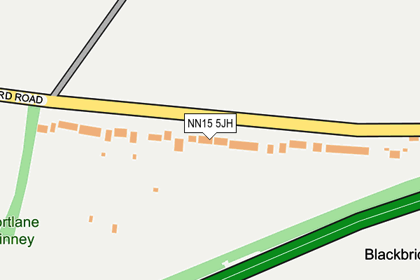 NN15 5JH map - OS OpenMap – Local (Ordnance Survey)