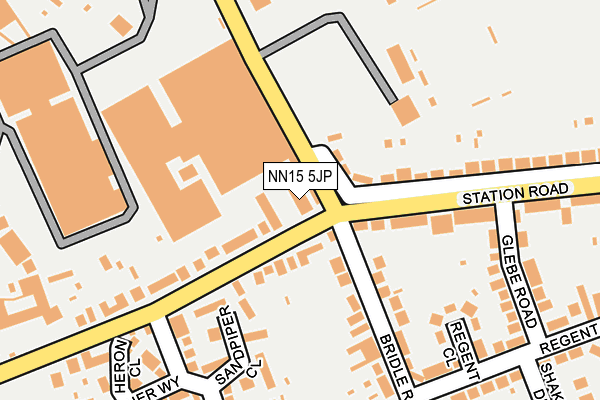 NN15 5JP map - OS OpenMap – Local (Ordnance Survey)