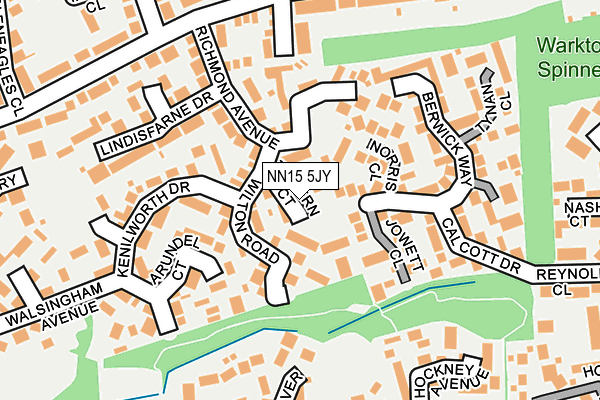 NN15 5JY map - OS OpenMap – Local (Ordnance Survey)