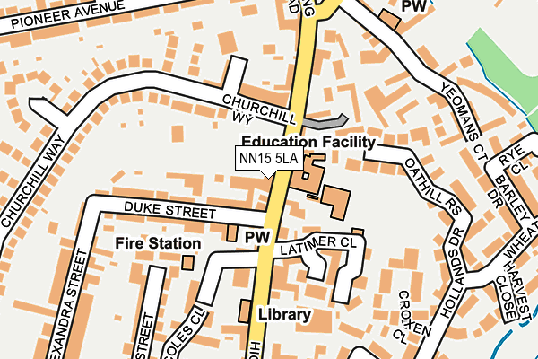 NN15 5LA map - OS OpenMap – Local (Ordnance Survey)