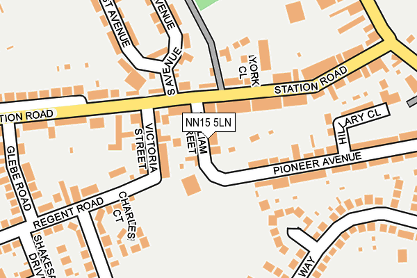 NN15 5LN map - OS OpenMap – Local (Ordnance Survey)