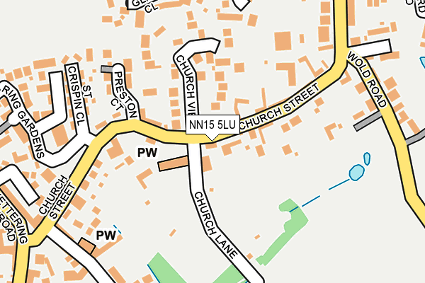 NN15 5LU map - OS OpenMap – Local (Ordnance Survey)
